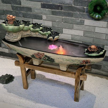 Fake mountain fountain bonsai fish tank humidifier water view living room office home decoration creative ornaments