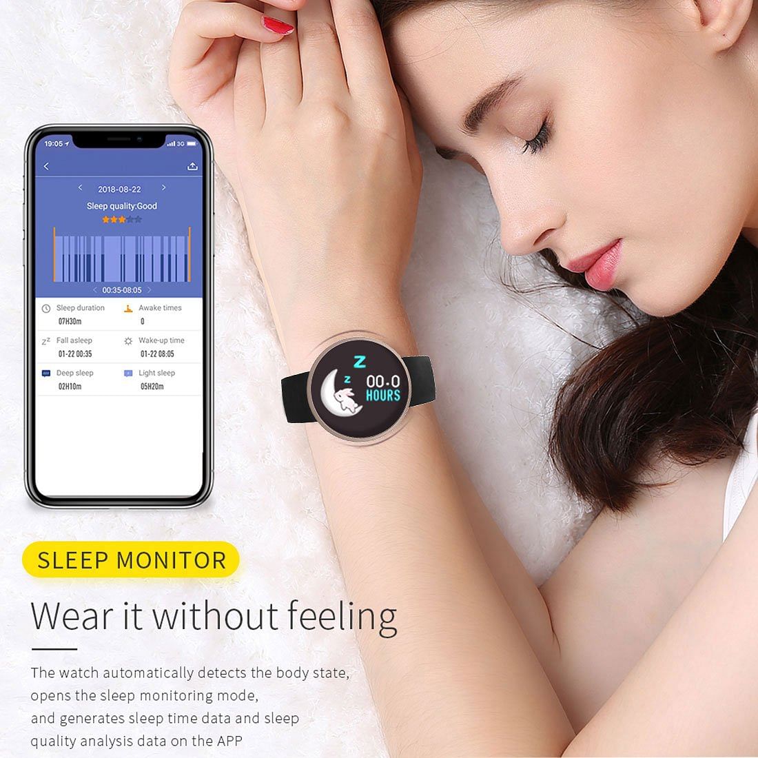 Bozlun Sports Waterproof Meter Step Test Heart Rate Multi-function Fashion Trend Physiological Perio