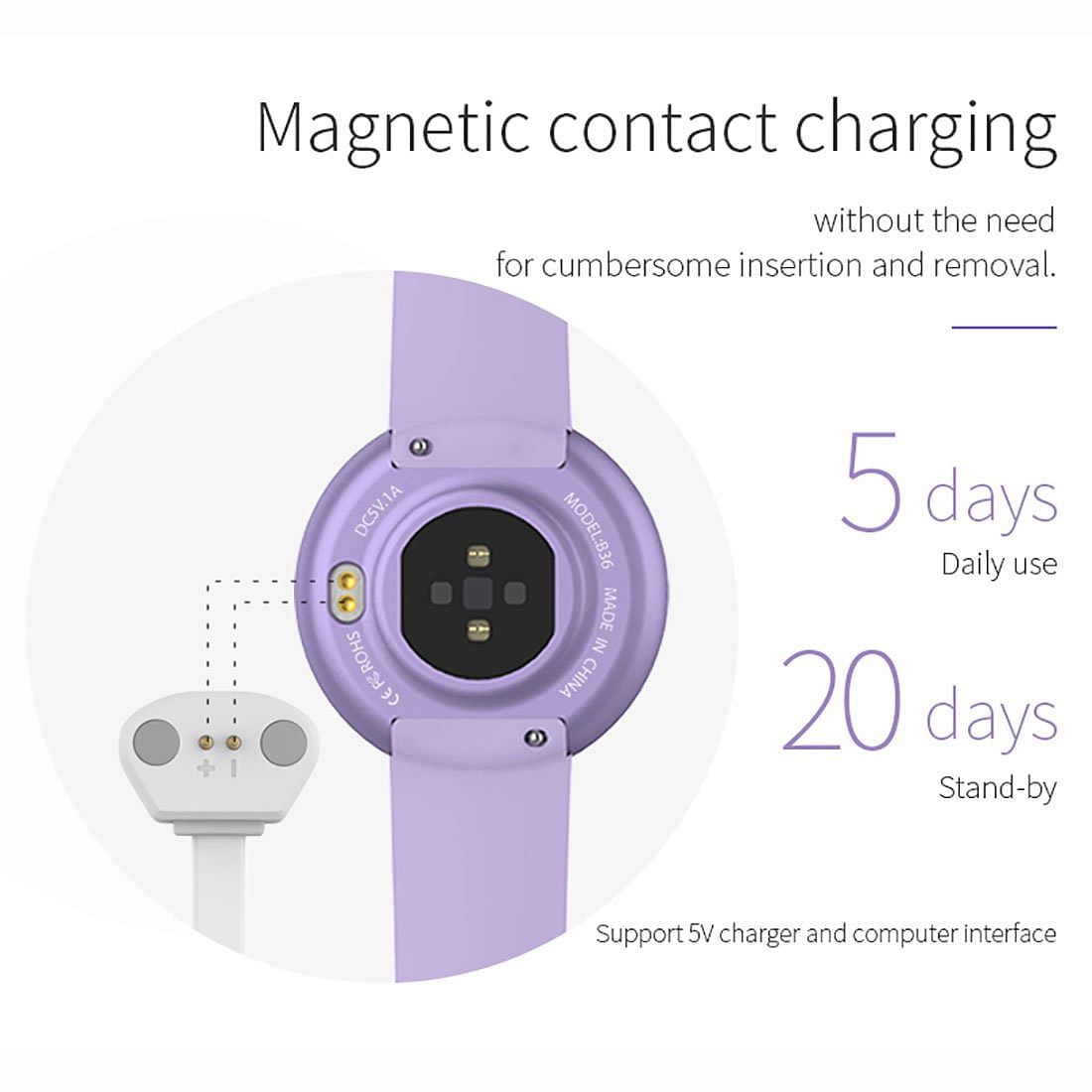 Bozlun Sports Waterproof Meter Step Test Heart Rate Multi-function Fashion Trend Physiological Perio