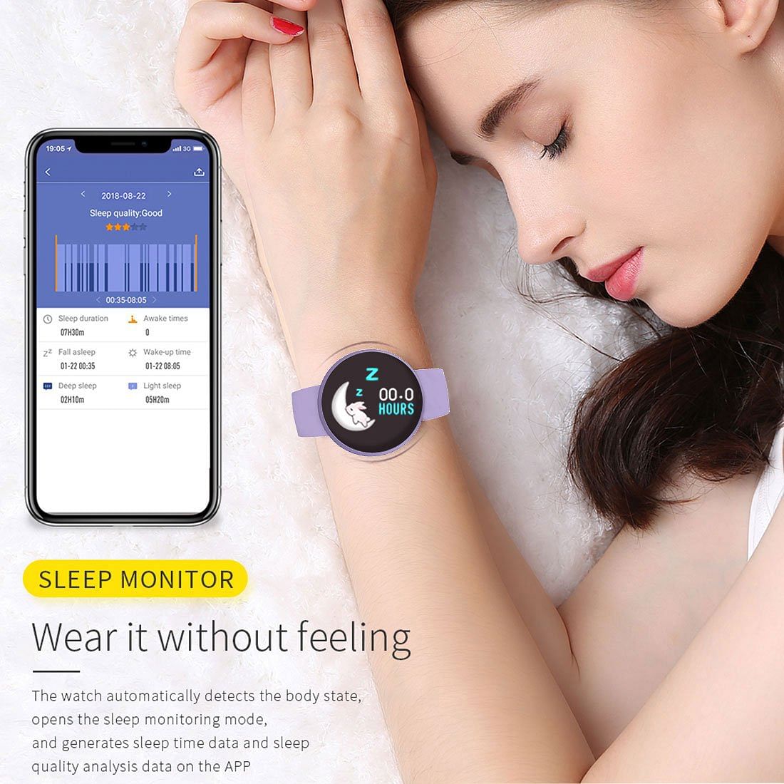 Bozlun Sports Waterproof Meter Step Test Heart Rate Multi-function Fashion Trend Physiological Perio