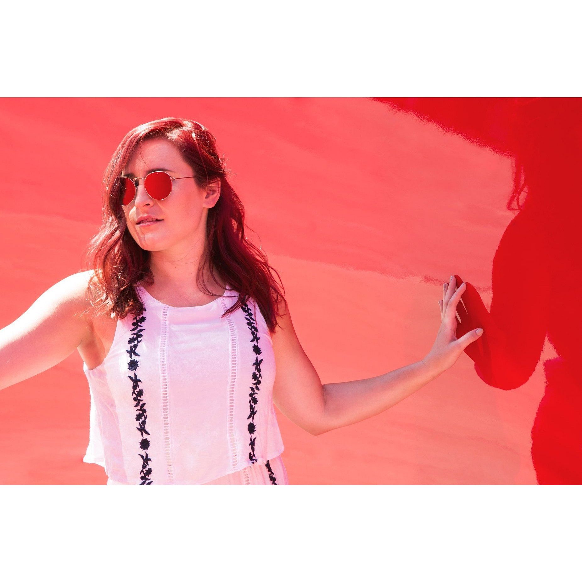 Floral White Top (2535497728085)