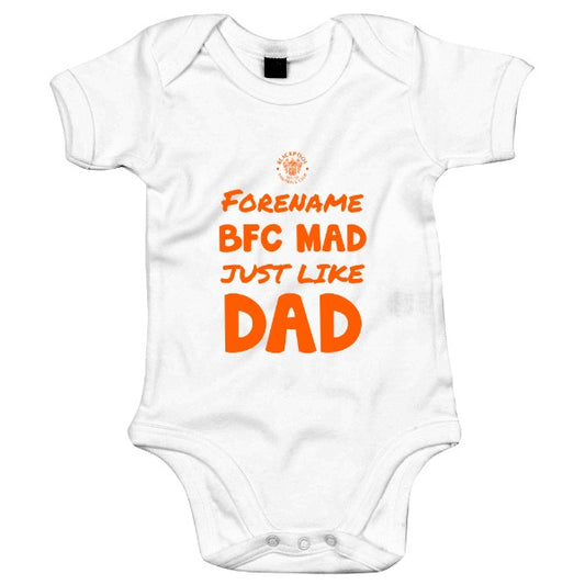 Blackpool FC Mad Like Dad Baby Bodysuit (2730702438485)
